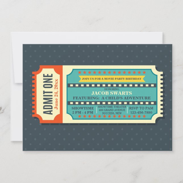 Movie Ticket Invitation (Front)