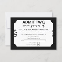 Movie Ticket Wedding