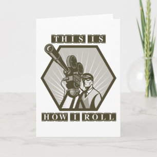 movie tv film camera director card