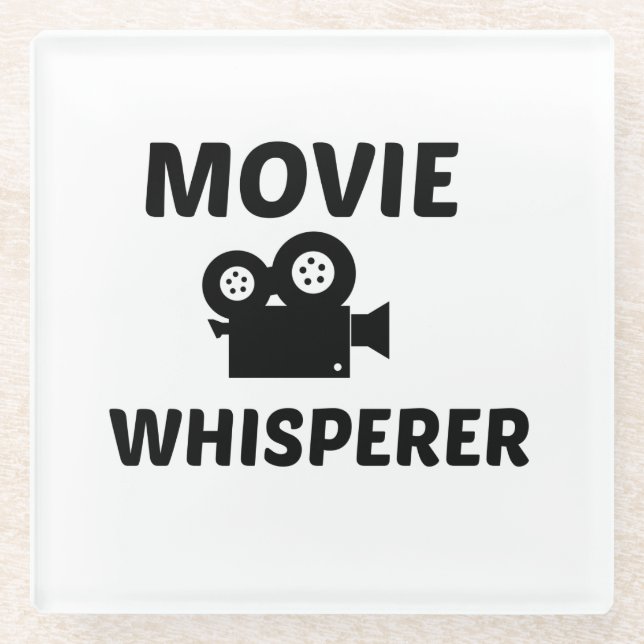MOVIE WHISPERER GLASS COASTER (Front)