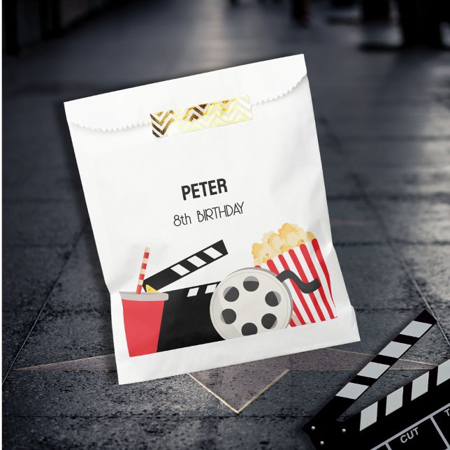 MOVIEN NIGHT PARTY Gift Tag Favour Bags (Creator Uploaded)