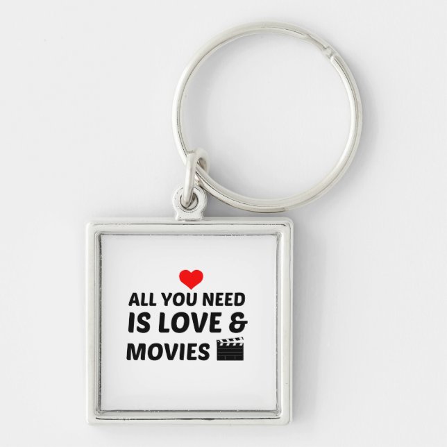 MOVIES AND LOVE KEY RING (Front)
