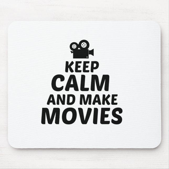 MOVIES KEEP CALM AND MAKE MOUSE PAD (Front)