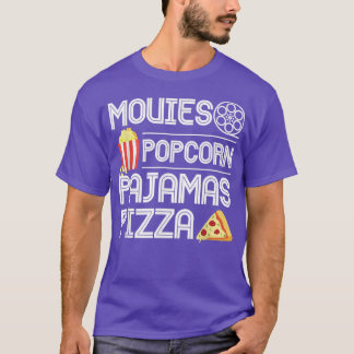 Movies Popcorn Pyjamas Pizza 10282316 T-Shirt
