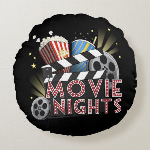Movies round cushion