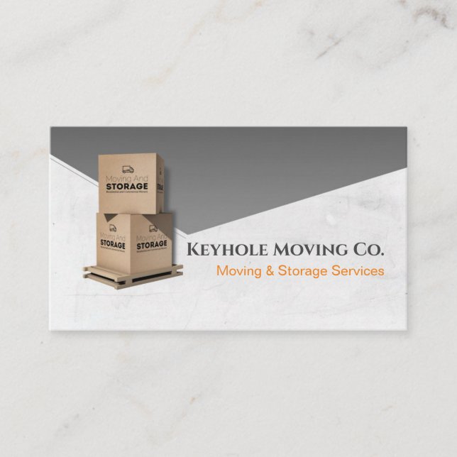 Moving and Storage Services Business Card (Front)