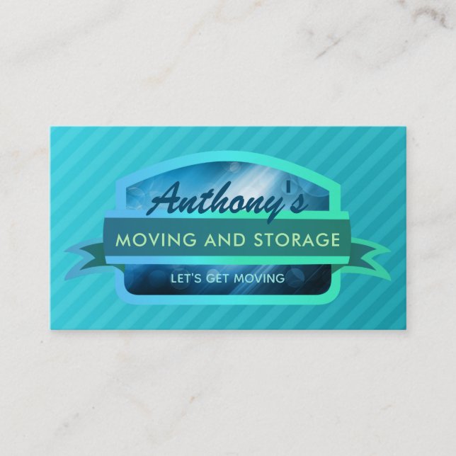 Moving and Storage Slogans Business Cards (Front)