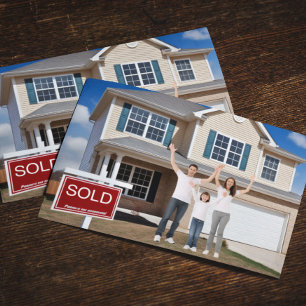 Moving Announcement Customise We've Moved Family Postcard