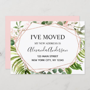 Moving Announcement Eucalyptus Greenery