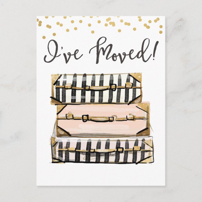 Moving Announcement I've Moved Postcard (Front)