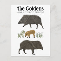 MOVING ANNOUNCEMENT Javelina Family Desert Arizona