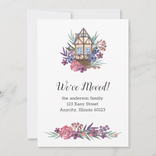 Moving Announcement, New Home Notification Invitation (Front)