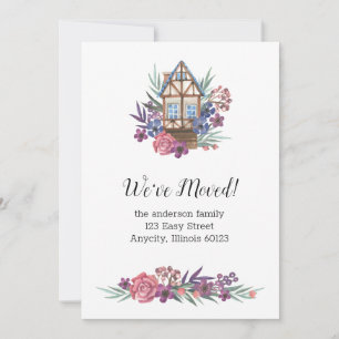 Moving Announcement, New Home Notification Invitation