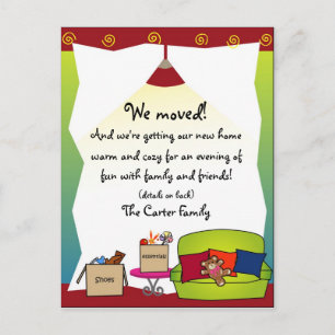 Moving Announcement Postcard