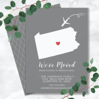 Moving Announcement | State Pennsylvania