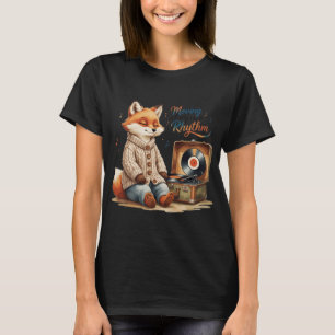 Moving At My Own Rhythm Cute Vintage Fox Subtle Pr T-Shirt