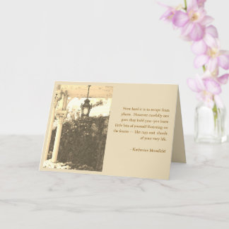 MOVING AWAY + QUOTE ABOUT LEAVING CARD