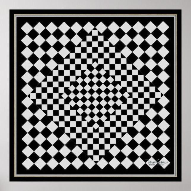 Moving Black and Silver Picture Poster (Front)