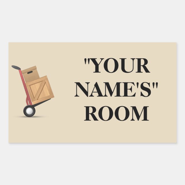 Moving Box Label - Customisable (Front)