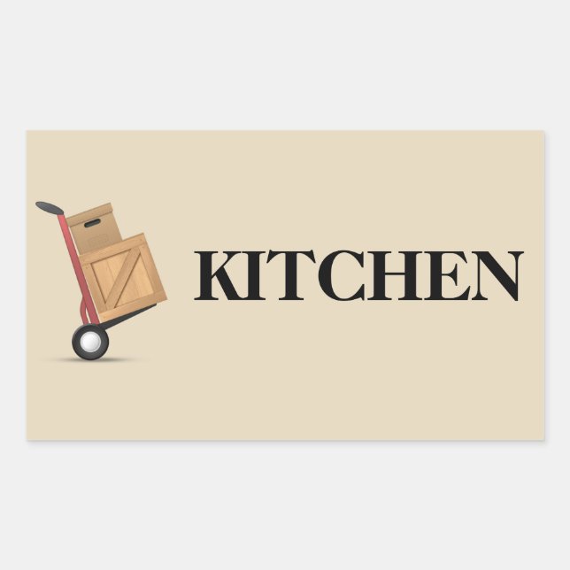 Moving Box Label - Kitchen (Front)