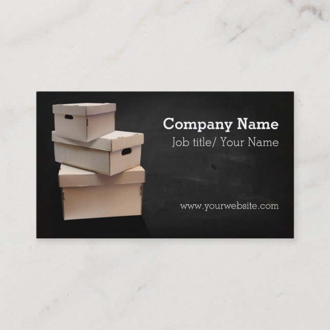 Moving company/Box/Boxes/Cardboard company Business Card (Front)