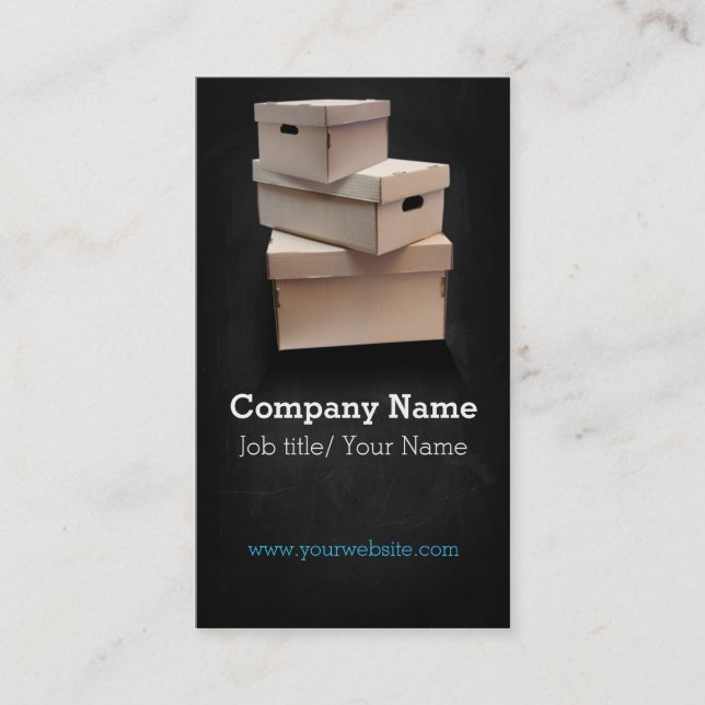Moving company/Box/Boxes/Cardboard company Business Card (Front)