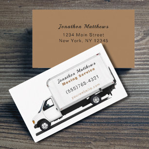 Moving Company Service Business Card