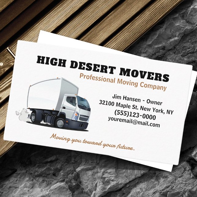 Moving Company Truck Mover Service Business Card (Creator Uploaded)