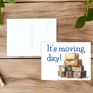 Moving Day Congratulations Postcard