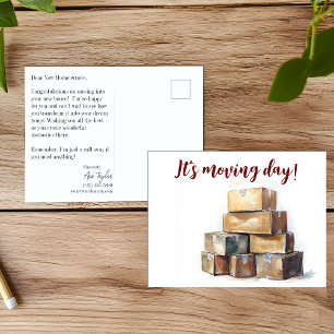 Moving Day Congratulations Postcard