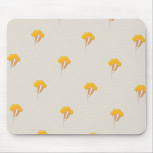 Moving flowers mouse pad