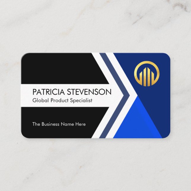 Moving Forward Arrowhead To Success Business Card (Front)