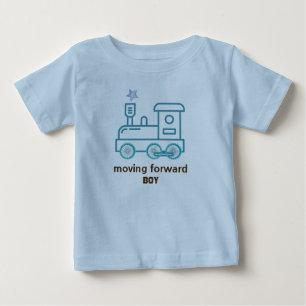 Moving Forward Baby Boy T-Shirt Blue