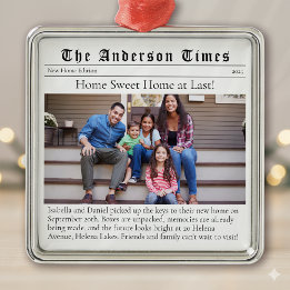 Moving Home First Christmas New House Metal Tree Decoration