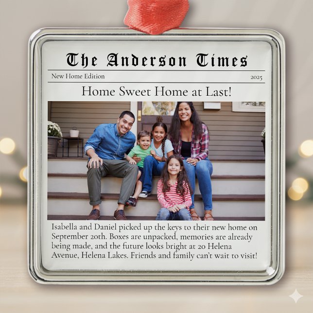 Moving Home First Christmas New House Metal Tree Decoration (Creator Uploaded)