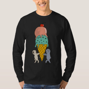 Moving Ice Cream Day - Cute Pugs Classic T-Shirt 2