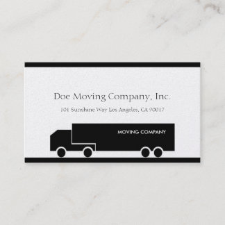 Moving/Movers/Trucking Company Golden Business Card