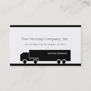 Moving/Movers/Trucking Company Platinum Business Card