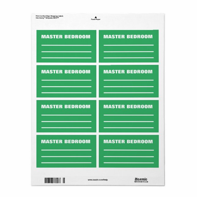 Moving Packing Labels (Full Sheet)