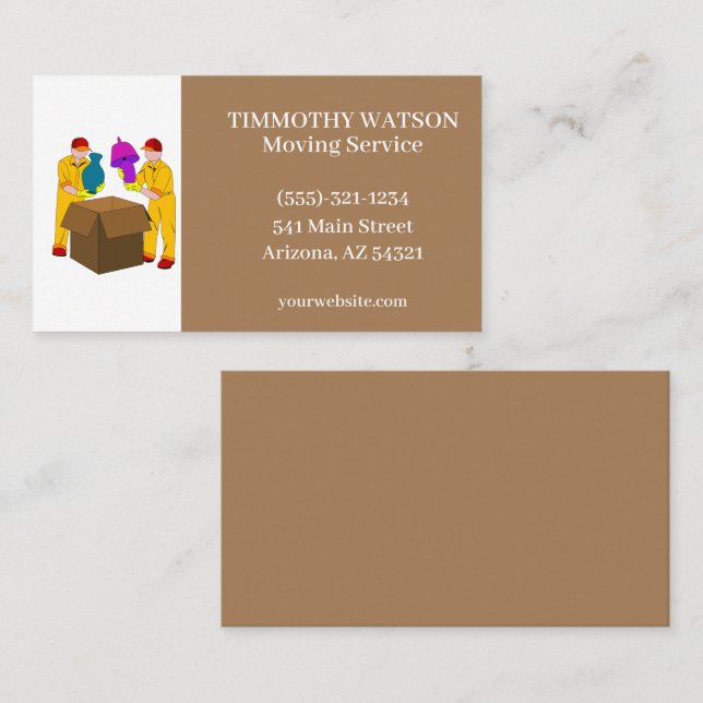 Moving Service  Business Card (Front/Back)
