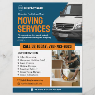 Moving Services Custom Flyer