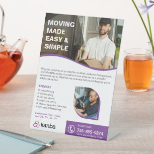 Moving Services Custom Pedestal Sign