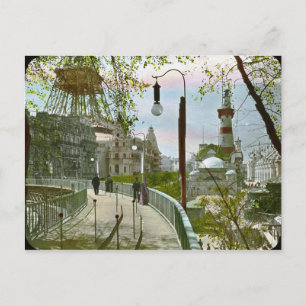 Moving Sidewalk in Paris PostCard