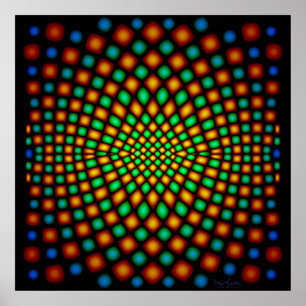 Moving Snake Skin Optical Illusion Poster