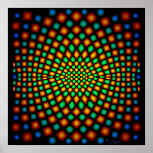 Moving Snake Skin Optical Illusion Poster (Front)