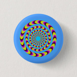 Moving Spiral 3 Cm Round Badge