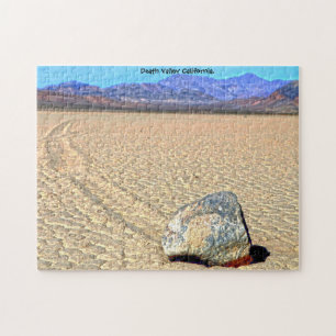 Moving Stones Death Valley California. Jigsaw Puzz Jigsaw Puzzle