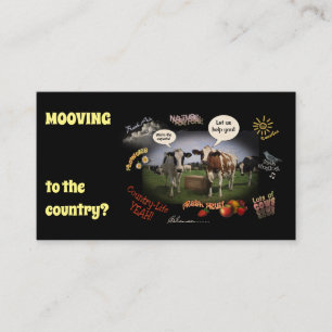 Moving to the Country (customisable) Business Card
