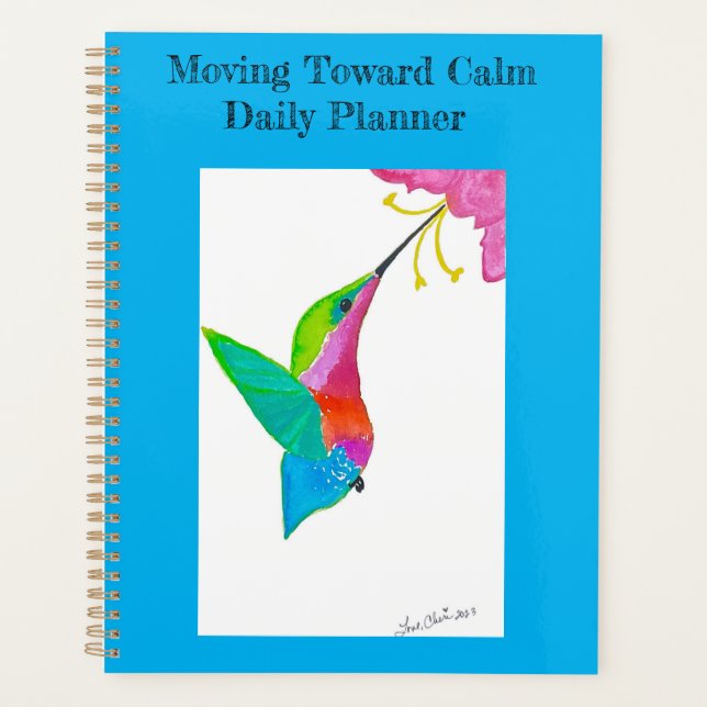 Moving Towards Calm Daily Planner Spiral Bound (Front)