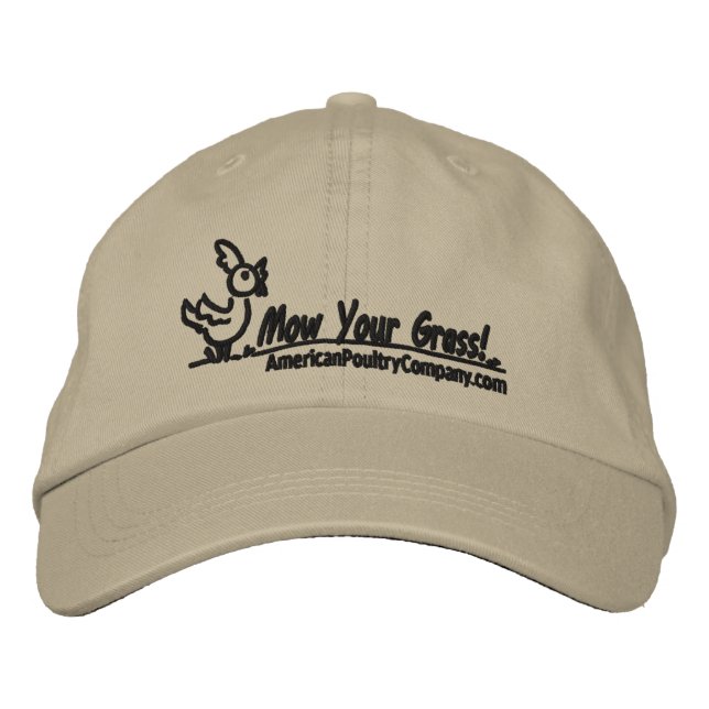 Mow Your Grass Embroidered Hat (Front)